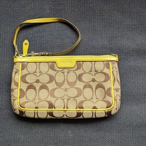 Large Coach wristlet